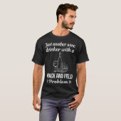 Wijndrinker track en veld t-shirt (Voorkant volledig)