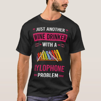 Wijndrinker xylofoon t-shirt