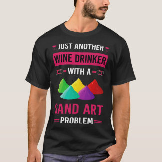 Wijndrinker Zand Art T-shirt