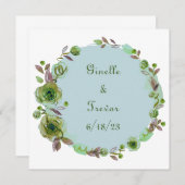 Wijndruiven Aangepaste bloemen Rood Wit Kaart (Voorkant / Achterkant)