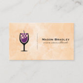 Wijndruiven Glas Logo Visitekaartje (Voorkant)