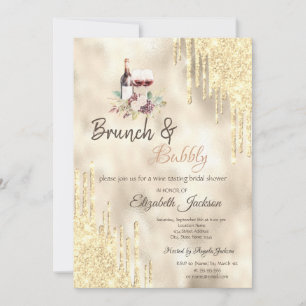 Wijndruiven Gold Drips Brunch & Bubbly Kaart