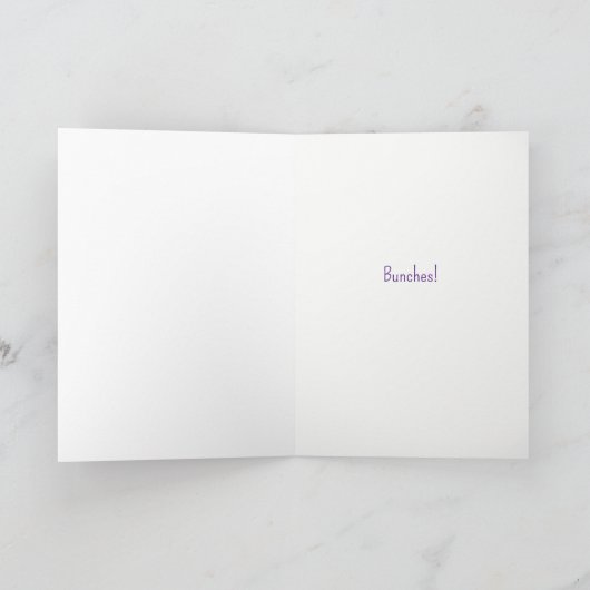 Wijndruiven met oogstherfstkleuren Dank u wel Kaart (Binnen)