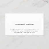 WIJNDRUIVEN, WIJNMAKERIJ, WIJNMASTER Visitekaartje (Achterkant)