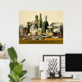 Wijnen, liquors en bier poster (Thuiskantoor)