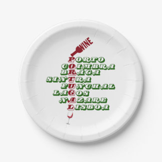 Wijnen van Portugal Portugese wijn Papieren Bordje