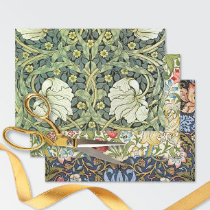Wijnen, vogels, pimpernel William Morris Patronen Inpakpapier Vel