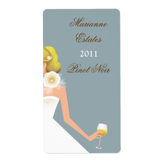 wijnetiket etiket (Voorkant)