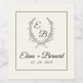 Wijnetiketten gepersonaliseerd wijn etiket (Enkel label)