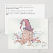 Wijnfee - briefkaart bij kamertemperatuur horizont (Voorkant / Achterkant)