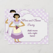 Wijnfeest of proeverij Uitnodigen Kaart (Voorkant / Achterkant)