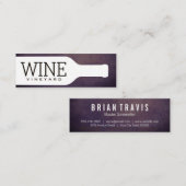 Wijnfles | achtergrond mini visitekaartje (Voorkant / Achterkant)