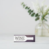 Wijnfles | achtergrond mini visitekaartje (Staand voorkant)