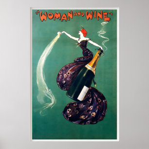 Wijnfles Champagne Eten en Drinken Drank Poster