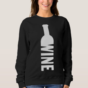 Wijnfles en een glas wijn trui