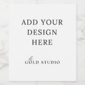 Wijnfles Etiket Stickers Blank Sjabloon (Enkel label)