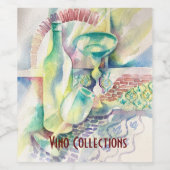 Wijnfles Fine Arts Label Set Wijn Etiket (Enkel label)