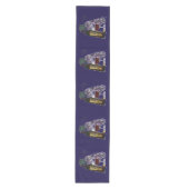 Wijnfles, glas en druiven medium tafelloper (Voorkant)