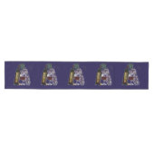 Wijnfles, glas en druiven medium tafelloper (Horizontaal)