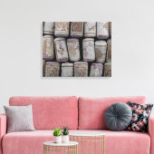 Wijnfles kurken close-up foto canvas (Insitu (Woonkamer))