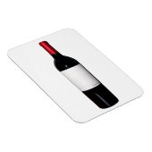Wijnfles (leeg etiket) Flexi Magnet Magneet (Rechterzijde)