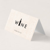 Wijnfles Logo Visitekaartjes (Voorkant)
