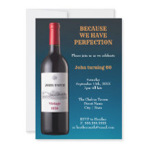 Wijnfles omdat we perfectie hebben