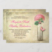 wijnfles repetitie uitnodiging (Voorkant / Achterkant)