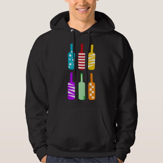 Wijnfles Vector Hoodie (Voorkant)
