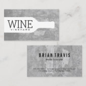 Wijnfles Visitekaartje (Voorkant / Achterkant)