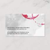 wijnfles | Waterverf Visitekaartje (Achterkant)