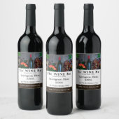 Wijnflesdisplay, wijnbar/wijnmakerij wijn etiket (Flessen)
