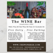 Wijnflesdisplay, wijnstang/wijnmoer Adverteren Flyer (Voorkant)