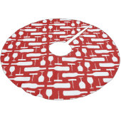 Wijnflesglas en schroefpatroon kerstboom rok (Gekanteld)