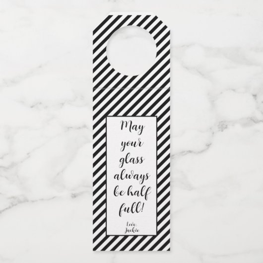 Wijnflesje - Aangepaste Labels (Voorkant)