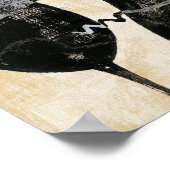 Wijnflesje en glas poster (Hoek)