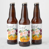 Wijnflesje LABEL herfst party, pompoen, herfst, Bier Etiket (Flessen)