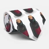 Wijnflesje Stropdas (Opgerold)