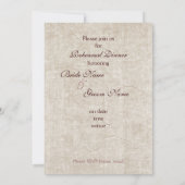 Wijnflesjes en druiven - repetitief diner kaart (Achterkant)