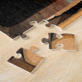 Wijnflesjes en Rack Red Black Puzzle Legpuzzel (Zijkant)