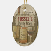  wijnflessen Aangepaste versiering Keramisch Ornament (Links)