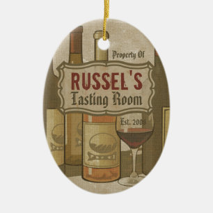  wijnflessen Aangepaste versiering Keramisch Ornament