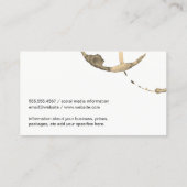 Wijnflessen | Klassieke Gouden Zwarte Zakelijke Ka Visitekaartje (Achterkant)