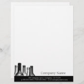 Wijnflessen professionele briefhoofd (Voorkant / Achterkant)