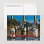 Wijnflessen Temecula Valley Wijngaard Briefkaart (Voorkant / Achterkant)
