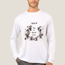 Wijngaard Aandenken Sip & Stroll Tour Druivenrank Tri-Blend Shirt