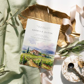 Wijngaard bruiloft kaart