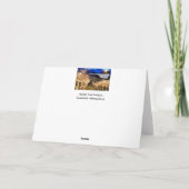 Wijngaard Kerstmis Feestdagen Kaart (Achterkant)