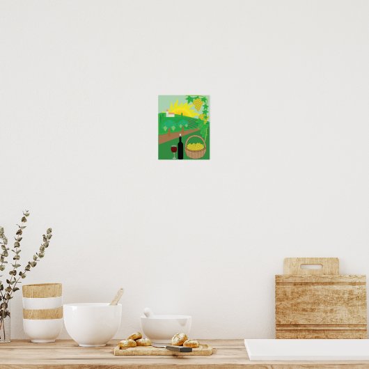 Wijngaard Poster (Keuken)