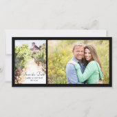 Wijngaard Rode Schuur Waterverf Bruiloft Save the  Date (Voorkant)